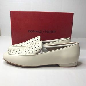 Donald Pliner Women’s Honey leather loafer flat Sz-10